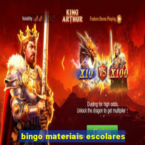 bingo materiais escolares